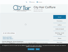 Tablet Screenshot of cityhair-coiffure-esthetique.fr